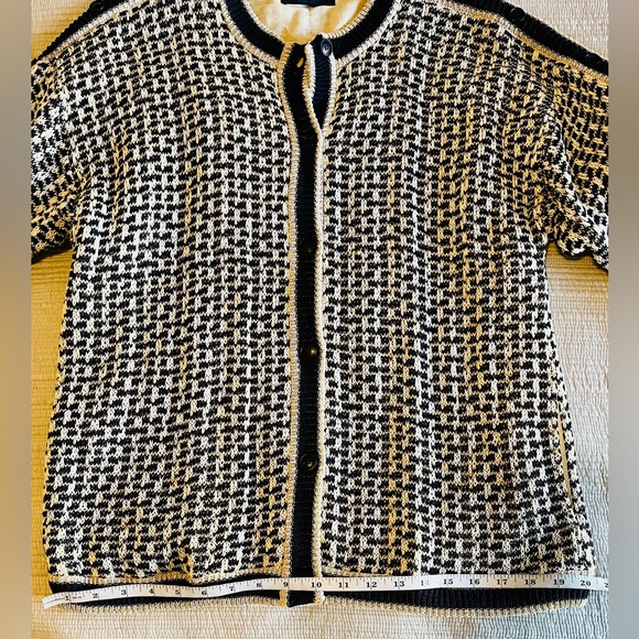 Vintage Escada Linen Blend Lined Cardigan Size 42 / Large / 12 - Picture 12 of 13